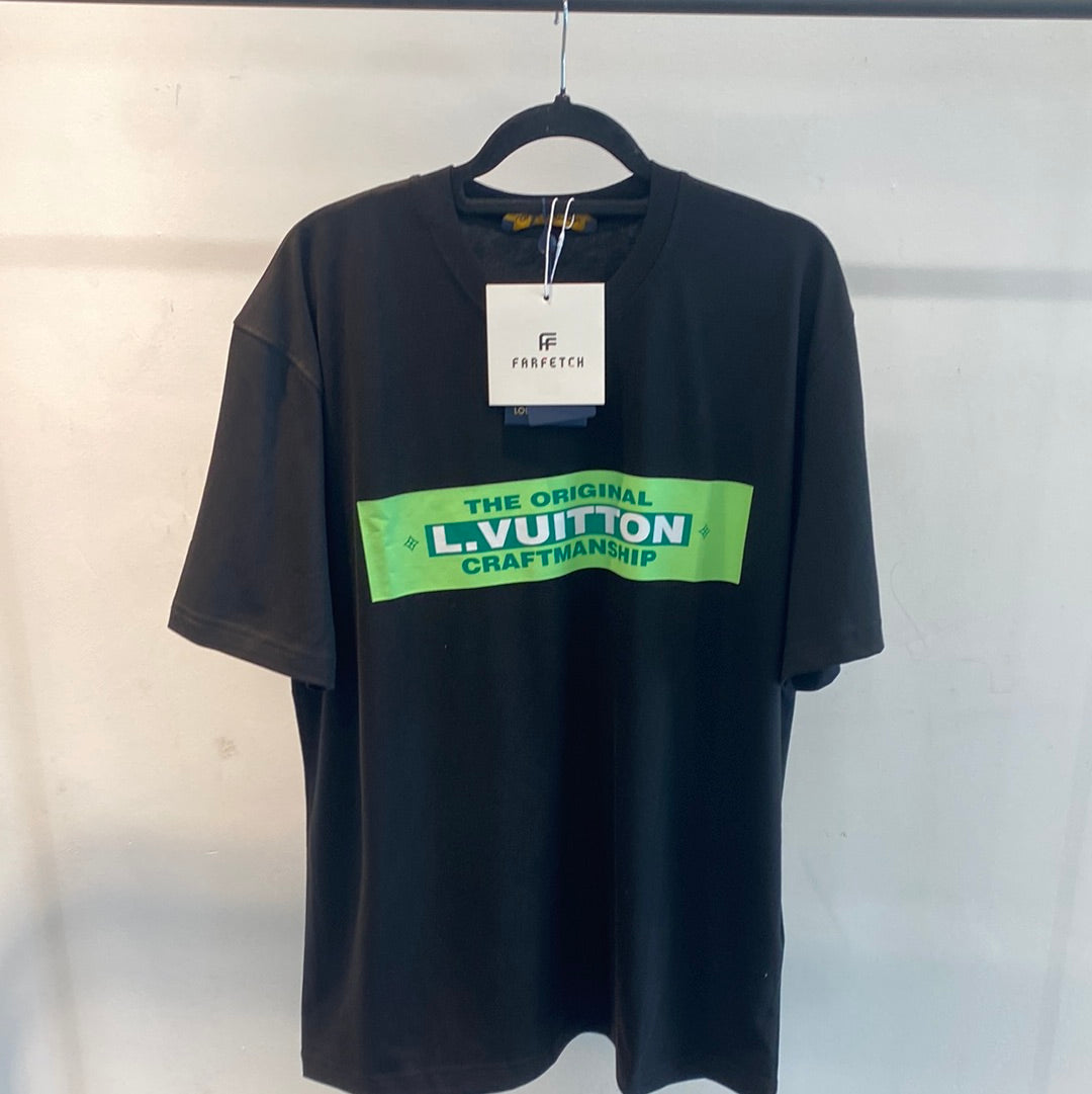 Louis Vuitton Craftmanship Black T Shirt - L / Black