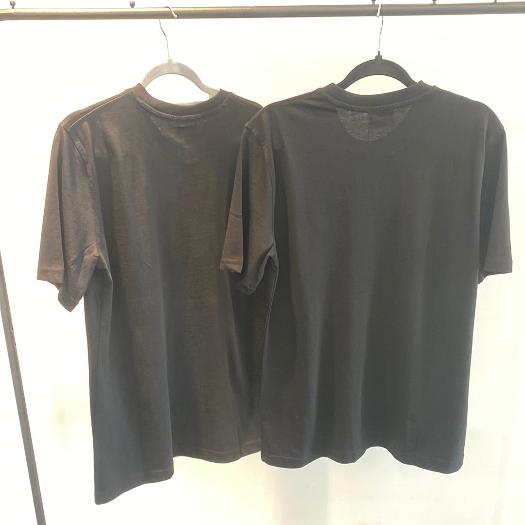 Burberry Label Applique Cotton Oversized T-Shirt