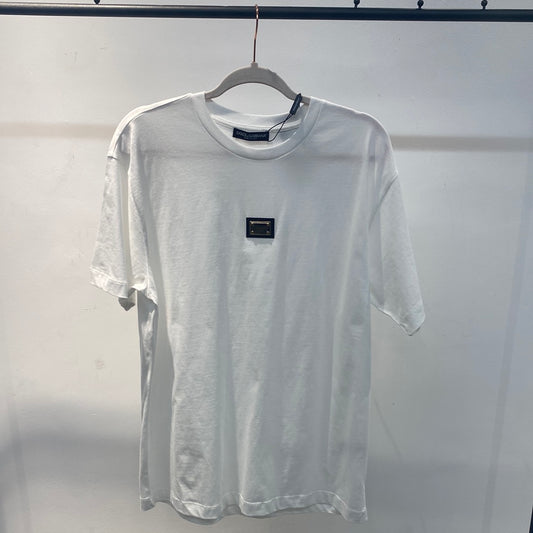 Dolce & Gabbana Cotton Branded Plate T-Shirt
