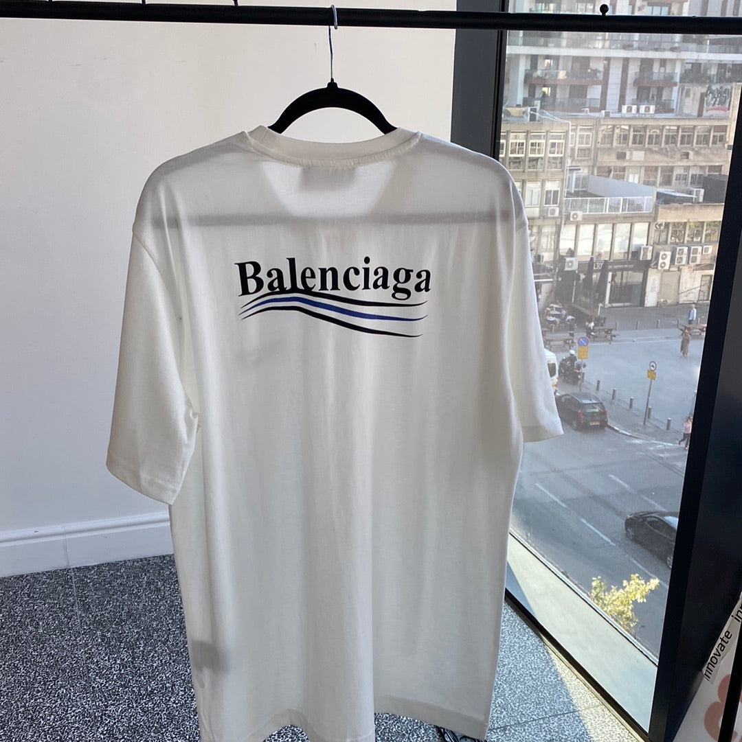Balenciaga Political Campaign White T-Shirt